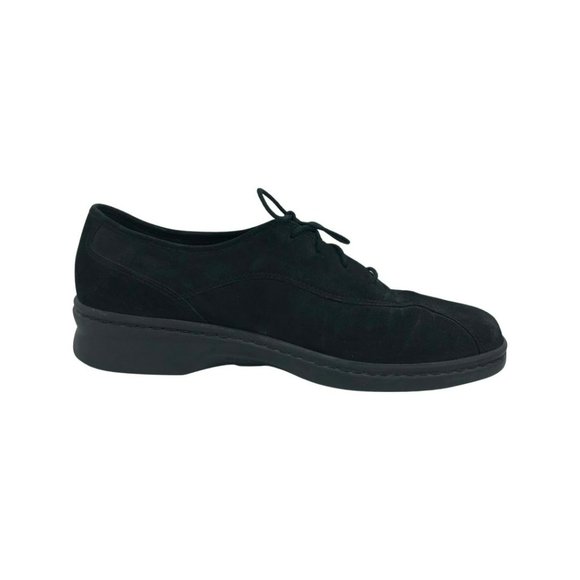 Clarks Oxford Shoes Womens 8.5 M Black Suede Leather - Picture 6 of 9
